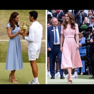 ASO Duchess of Cambridge Kate Middleton Aldo Nicholes Block Heel Pumps